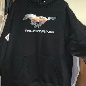 NWT Men’s Black Mustang GT Hoodie Size 2XL